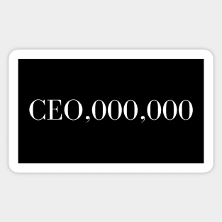 Millionaire Mindset Tee - "CEO,000,000" Success Aspiration Sticker